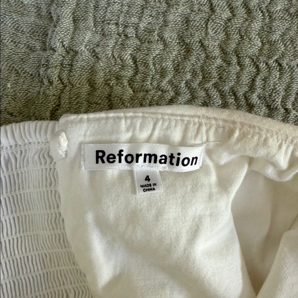 Reformation Cream Ruched Tube Top - Picture 5 of 5